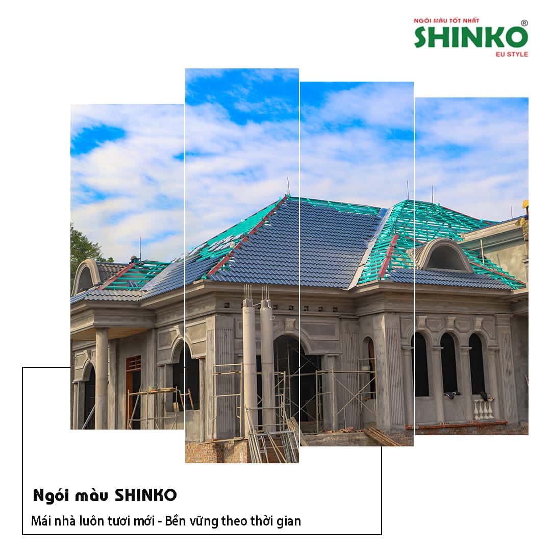 Ngói màu tốt nhất Shinko mang đến công trình loại ngói chất lượng bên bỉ theo thời gian