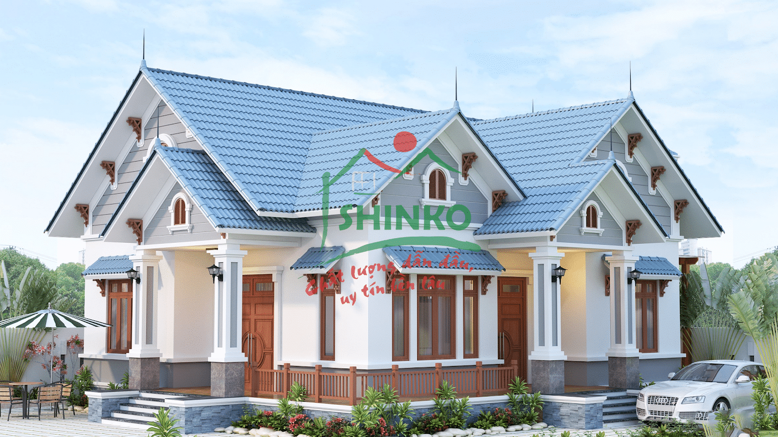 Lựa chọn ngói màu shinko để lợp nhà mái thái chính là giải pháp tối ưu nhất