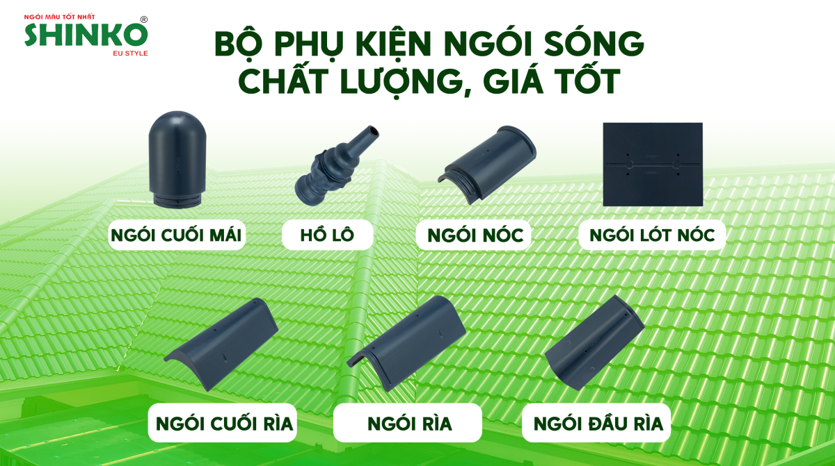 SHINKO - Đơn vị sản xuất phụ kiện ngói sóng chất lượng, giá tốt