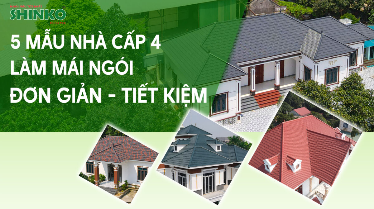 Top 5 mẫu Nhà cấp 4 mái ngói đơn giản, tiết kiệm nhất 2024