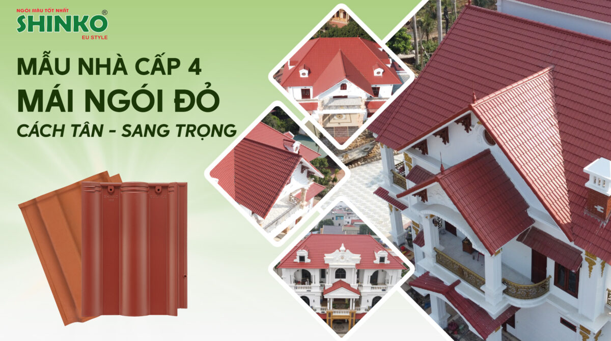 Top 4+ mẫu nhà cấp 4 mái ngói đỏ cách tân sang trọng nhất 2024