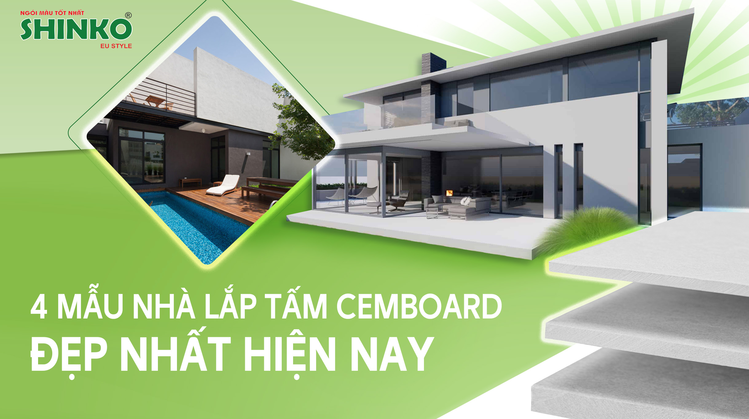 Top 4 mẫu nhà lắp ghép tấm Cemboard đẹp nhất năm 2024