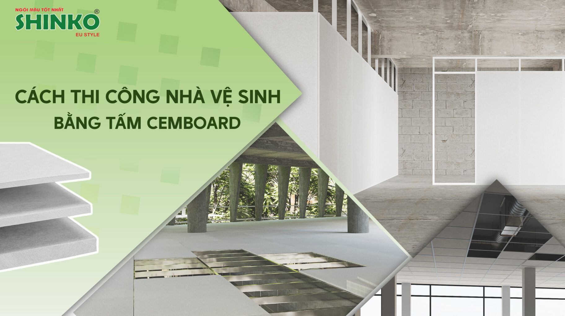 Làm nhà vệ sinh bằng tấm Cemboard đúng kỹ thuật